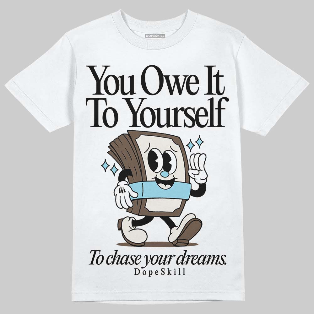 Asics Gel-Kayano 12.1 Cream/Stillwater DopeSkill T-Shirt Owe It To Yourself Graphic Streetwear  White