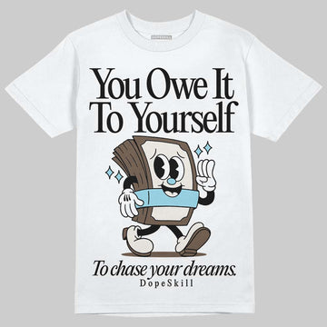 Asics Gel-Kayano 12.1 Cream/Stillwater DopeSkill T-Shirt Owe It To Yourself Graphic Streetwear  White