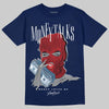 Jordan 1 High OG "Midnight Navy" DopeSkill Navy T-shirt Money Talks Graphic Streetwear