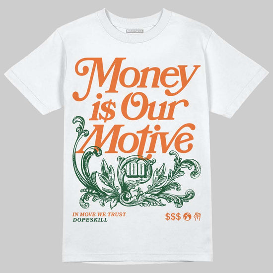 SoleFly x Air Jordan 3 “Fruits Of Our Labor” DopeSkill T-Shirt Money Is Our Motive Typo Graphic Streetwear - White