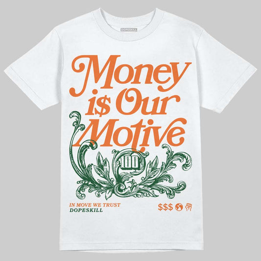 SoleFly x Air Jordan 3 “Fruits Of Our Labor” DopeSkill T-Shirt Money Is Our Motive Typo Graphic Streetwear - White