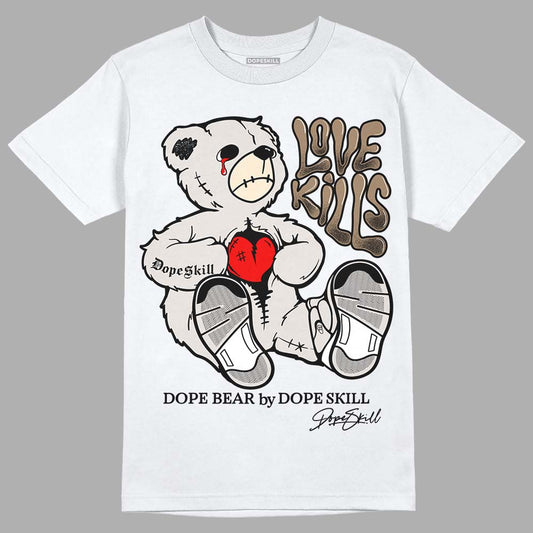 Jordan 5 SE “Sail” DopeSkill T-Shirt Love Kills Graphic Streetwear - White