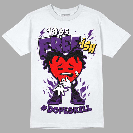 Jordan 12 “Field Purple” DopeSkill T-Shirt Free-ish Graphic Streetwear - White