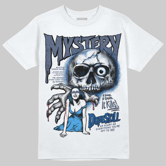 Jordan 11 Retro Low Diffused Blue DopeSkill T-Shirt Mystery Ghostly Grasp Graphic Streetwear - White