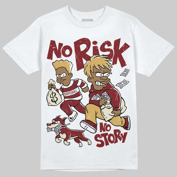 Dunk Low SE Sisterhood Sail Team Red W DopeSkill T-Shirt No Risk No Story Graphic Streetwear - White