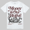 Jordan 11 “China” DopeSkill T-Shirt Money Is Our Motive Typo Graphic Streetwear - White