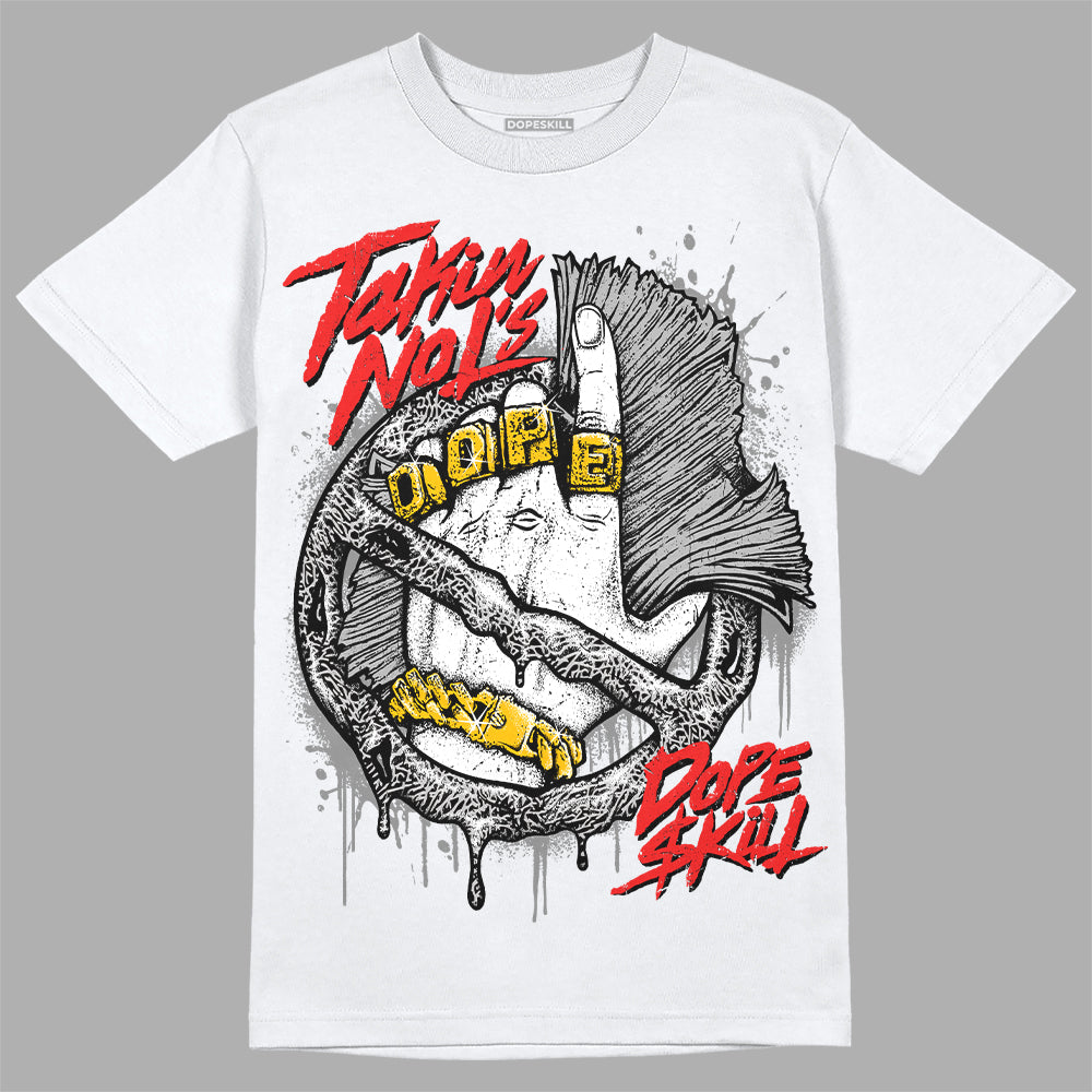 Jordan Spizike Low Bred DopeSkill T-Shirt Takin No L's Graphic Streetwear - White