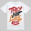Jordan 5 "Sunset" DopeSkill T-Shirt They Not Like Us Graphic Streetwear - White 
