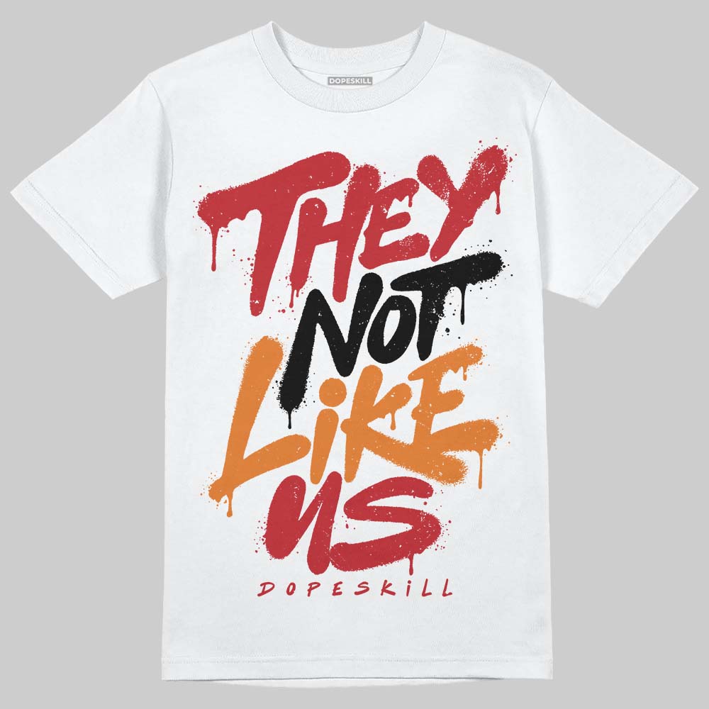 Jordan 5 "Sunset" DopeSkill T-Shirt They Not Like Us Graphic Streetwear - White 