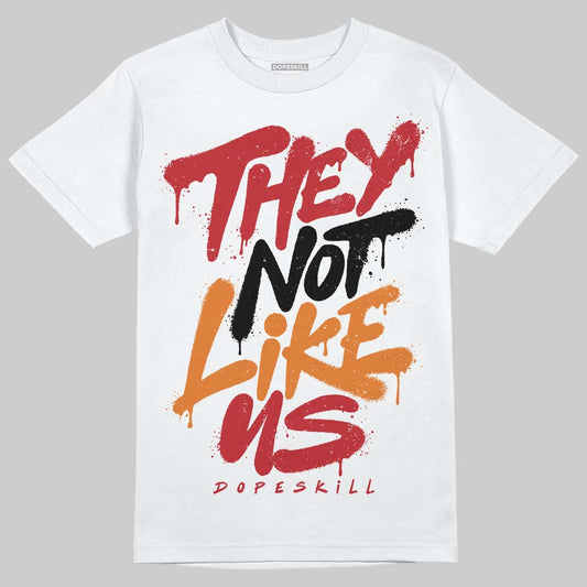 Jordan 5 "Sunset" DopeSkill T-Shirt They Not Like Us Graphic Streetwear - White 
