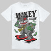 Jordan 10 Retro Shadow (2025) DopeSkill T-Shirt Money Callin' Graphic Streetwear - White