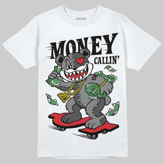 Jordan 10 Retro Shadow (2025) DopeSkill T-Shirt Money Callin' Graphic Streetwear - White