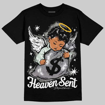 Jordan 1 Retro Low OG Year of the Snake (2025) DopeSkill T-Shirt Heaven Sent Graphic Streetwear - Black