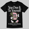 SB Dunk Low Pro x Arts-Rec Skateshop Rust Pink and Rough Green DopeSkill T-Shirt Owe It To Yourself Graphic Streetwear - black