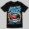 Jordan 4 Denim “Worn Blue” DopeSkill T-Shirt Lick My Kicks Graphic Streetwear - Black