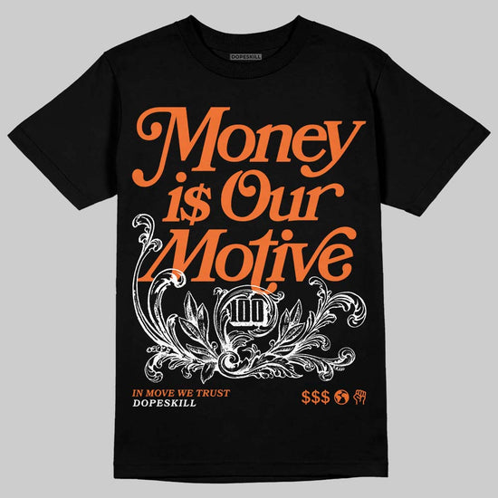 SoleFly x Air Jordan 3 “Fruits Of Our Labor” DopeSkill T-Shirt Money Is Our Motive Typo Graphic Streetwear - black