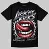 Jordan 3 Retro Black Cat DopeSkill T-Shirt Lick My Kicks Graphic Streetwear - Black