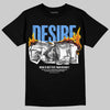Jordan 5 Black University Blue DopeSkill T-Shirt Desire Graphic Streetwear - black