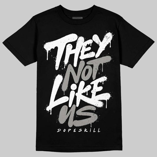Jordan 5 "White Metallic" DopeSkill T-Shirt They Not Like Us Graphic Streetwear - Black