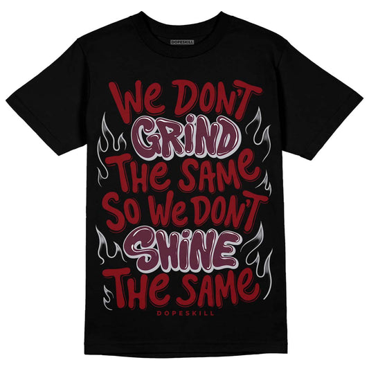 Jordan 5 Retro Burgundy (2023) DopeSkill T-Shirt Grind Shine Graphic Streetwear - Black