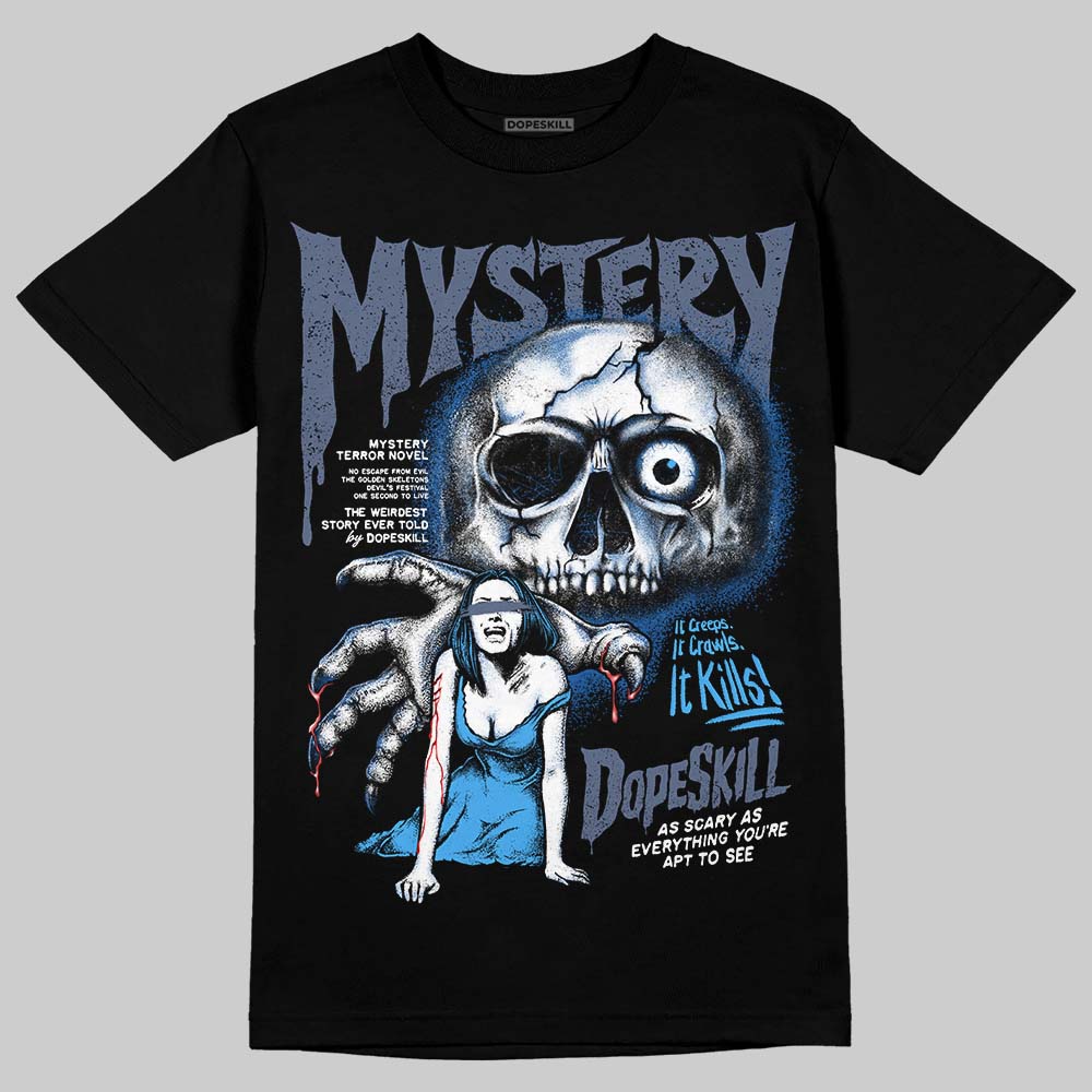 Jordan 11 Retro Low Diffused Blue DopeSkill T-Shirt Mystery Ghostly Grasp Graphic Streetwear - Black