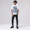 Black University Blue 5s DopeSkill T-Shirt Stay It Busy Graphic