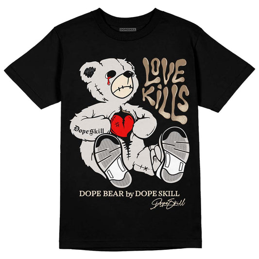 Jordan 5 SE “Sail” DopeSkill T-Shirt Love Kills Graphic Streetwear - Black