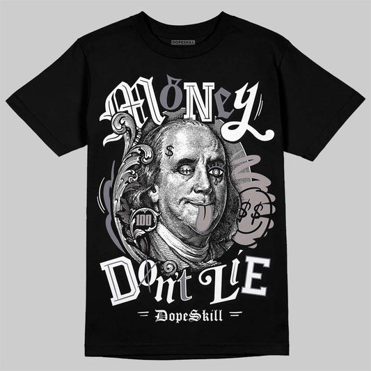 Lanvin Curb Sneakers White Anthracite DopeSkill T-Shirt Money Don't Lie Graphic Streetwear - Black