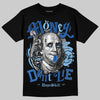 Air Foamposite One “International Blue” DopeSkill T-Shirt Money Don't Lie Graphic Streetwear - Black