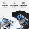 Black University Blue 5s DopeSkill T-Shirt Stay It Busy Graphic