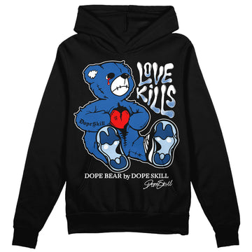 Jordan 11 Low “Space Jam” DopeSkill Hoodie Sweatshirt Love Kills Graphic Streetwear - Black