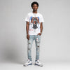 “True Blue” 3s DopeSkill T-Shirt Key of Life Graphic
