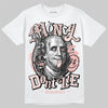 Lanvin Leather Curb Glitter Pale Pink DopeSkill T-Shirt Money Don't Lie Graphic Streetwear  - White