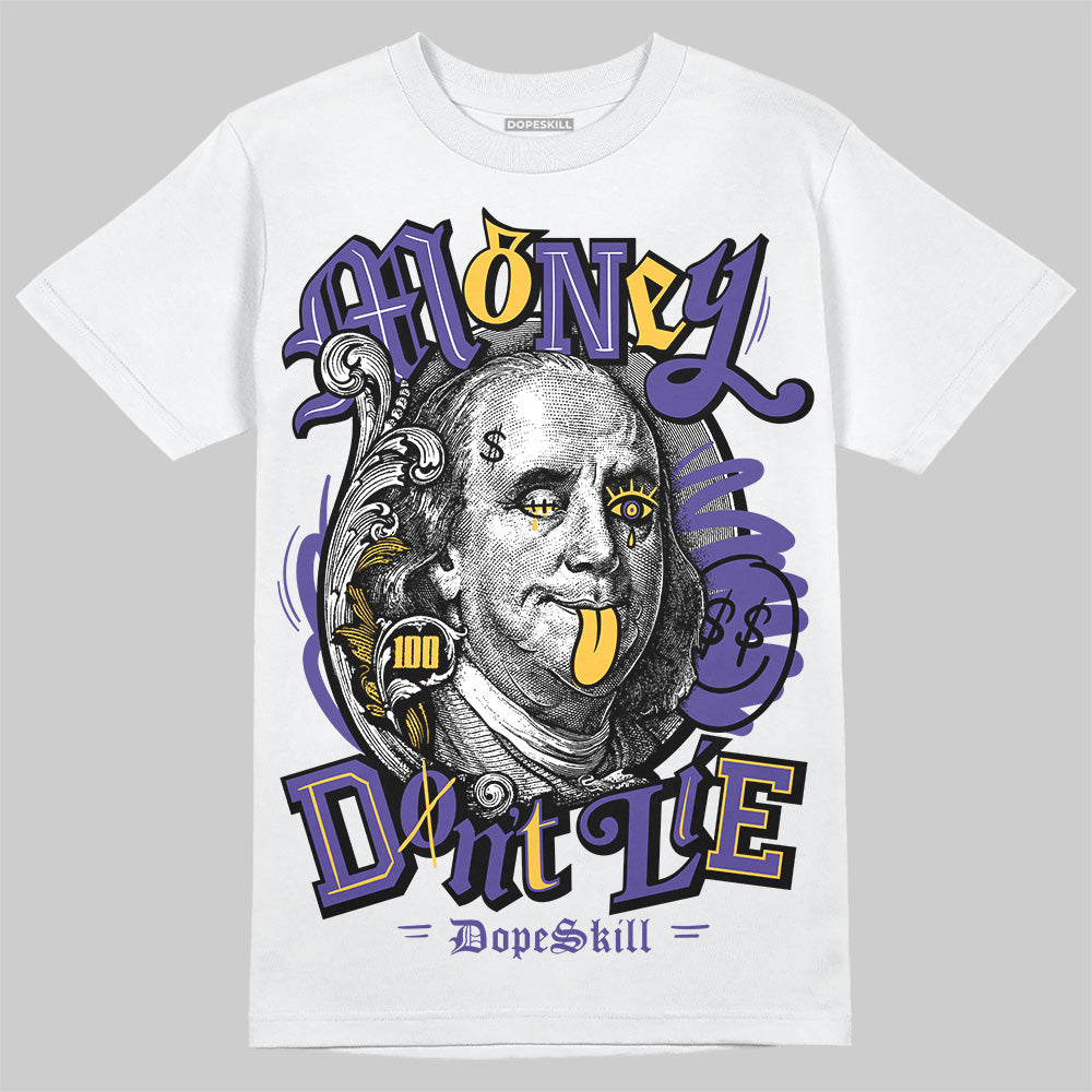 Kobe 8 Protro "Lakers Home" DopeSkill T-Shirt Money Don't Lie Graphic Streetwear - White