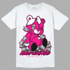 Jordan 1 Low GS “Fierce Pink” Dopeskill T-Shirt MOMM Bear Graphic Streetwear - White