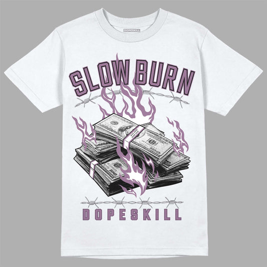 Jordan 2 “Mauve/Off-Noir” DopeSkill T-Shirt Slow Burn Graphic Streetwear - White