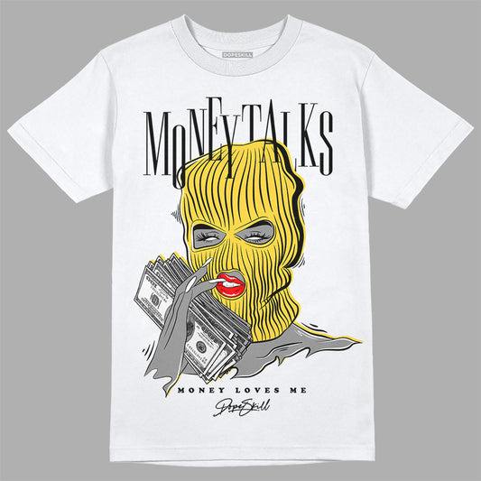 Jordan 4 "Sail" DopeSkill T-Shirt Money Talks Graphic Streetwear - White