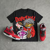 Toro Bravo 4s DopeSkill Oversize Print T-Shirt Pour Up Graphic