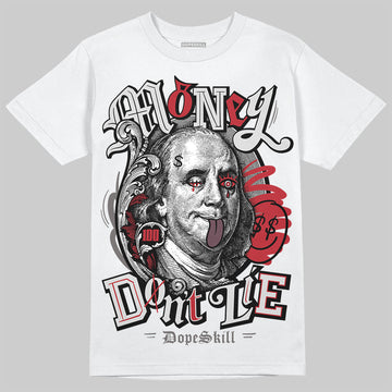 New Balance 1906R Silver Classic Crimson DopeSkill T-Shirt Money Don't Lie Graphic Streetwear - White