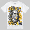 New Balance 9060 Varsity Gold (GS) DopeSkill T-Shirt Money Don't Lie Graphic Streetwear - White 