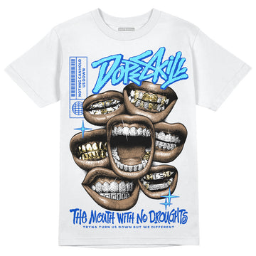 Dunk Low Argon DopeSkill T-Shirt The Mouth With No Droughts Graphic Streetwear - White