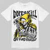 Jordan 4 Thunder DopeSkill T-Shirt Go Fund Your Self Graphic Streetwear - White