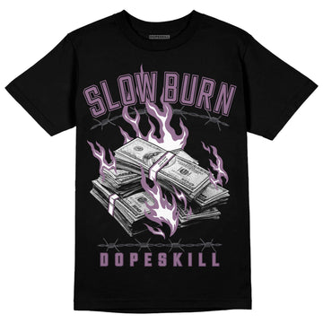 Jordan 2 “Mauve/Off-Noir” DopeSkill T-Shirt Slow Burn Graphic Streetwear - Black