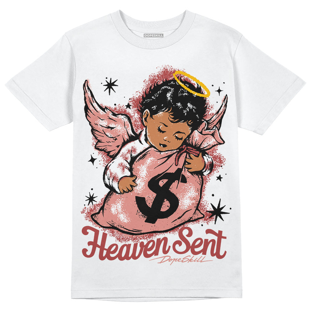 Jordan 13 “Dune Red” DopeSkill T-Shirt Heaven Sent Graphic Streetwear - White