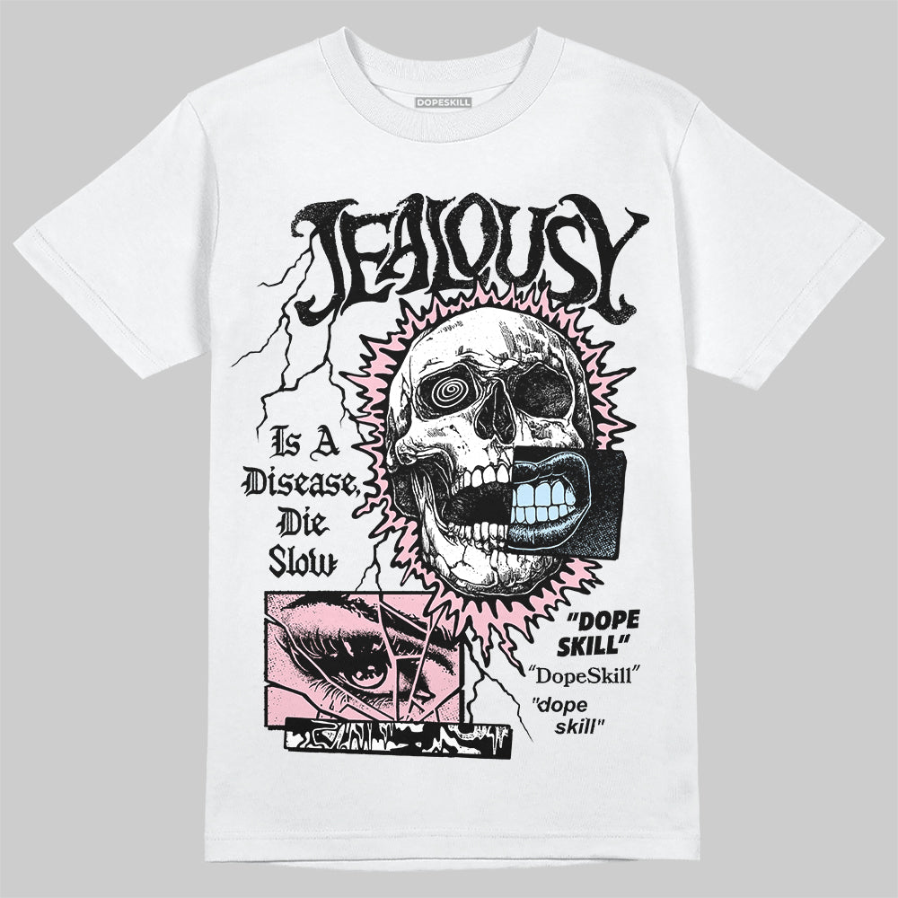 Jordan 4 Retro Valentine's Day (2026) (GS) DopeSkill T-Shirt Jealousy Graphic Streetwear - White 