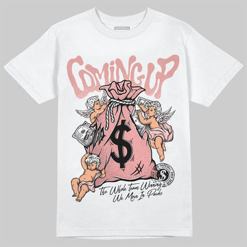 Jordan 40 “Dusty Rose” DopeSkill T-Shirt Money Bag Coming Up Graphic Streetwear - White