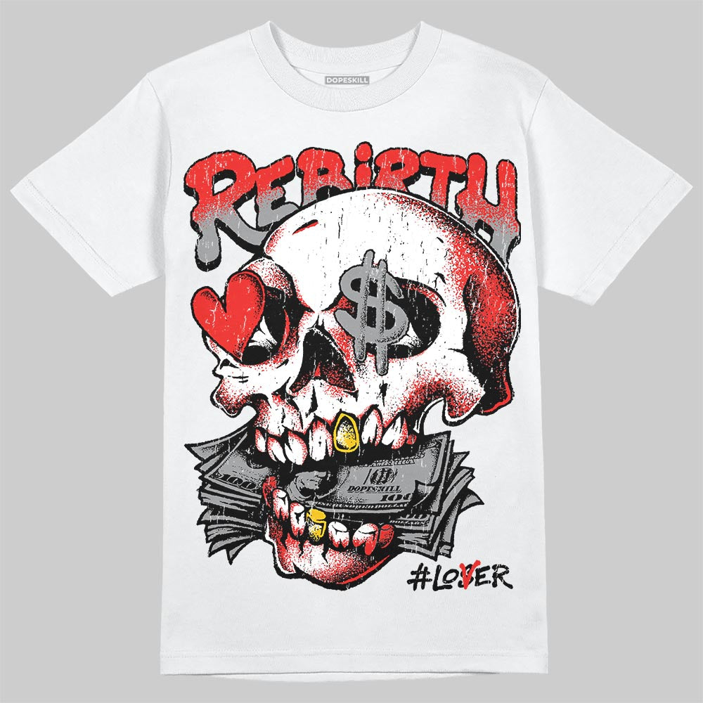 Jordan 4 Retro Toro Bravo DopeSkill T-Shirt Rebirth Graphic Streetwear - White