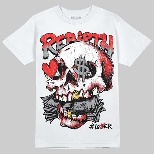 Jordan 4 Retro Toro Bravo DopeSkill T-Shirt Rebirth Graphic Streetwear - White