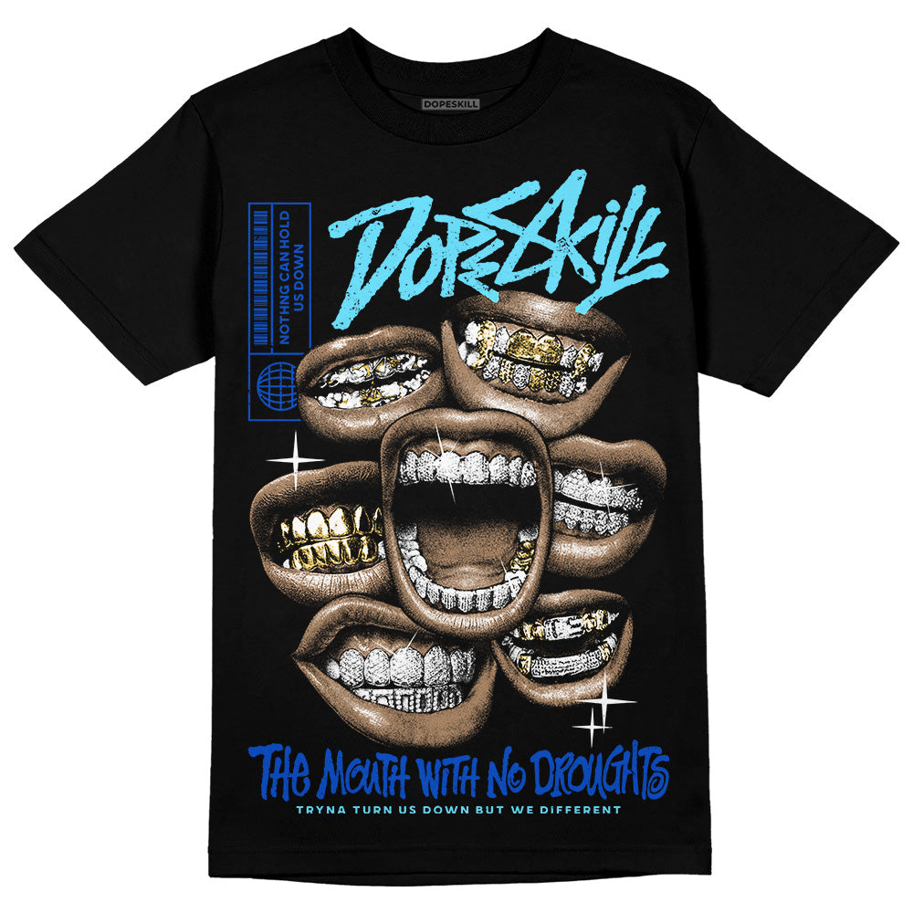 Dunk Low Argon DopeSkill T-Shirt The Mouth With No Droughts Graphic Streetwear - Black