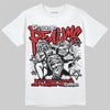 Jordan 4 Retro Red Cement DopeSkill T-Shirt Distorted Realms Graphic Streetwear - White